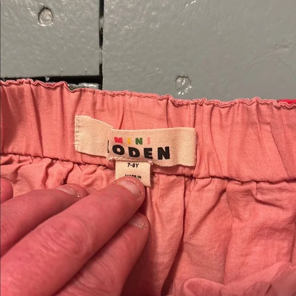 Mini Boden Pink Skirt with Red Apple Print size 7-8 - Picture 3 of 5